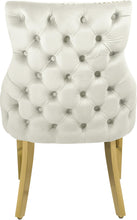 Load image into Gallery viewer, Tuft Cream Velvet Dining Chair
