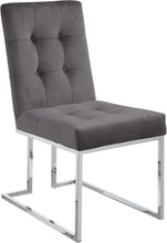 Load image into Gallery viewer, Alexis Grey Velvet Dining Chair
