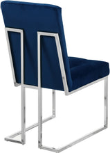 Load image into Gallery viewer, Alexis Navy Velvet Dining Chair
