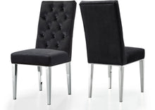 Load image into Gallery viewer, Juno Black Velvet Dining Chair image
