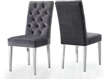 Load image into Gallery viewer, Juno Grey Velvet Dining Chair image
