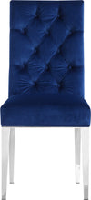Load image into Gallery viewer, Juno Navy Velvet Dining Chair
