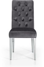 Load image into Gallery viewer, Juno Grey Velvet Dining Chair

