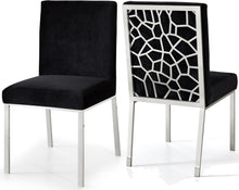 Load image into Gallery viewer, Opal Black Velvet Dining Chair image

