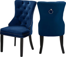 Load image into Gallery viewer, Nikki Navy Velvet Dining Chair image
