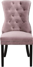 Load image into Gallery viewer, Nikki Pink Velvet Dining Chair
