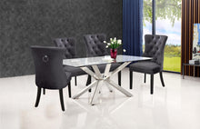 Load image into Gallery viewer, Nikki Grey Velvet Dining Chair
