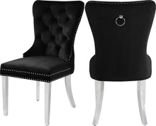 Load image into Gallery viewer, Carmen Black Velvet Dining Chair image
