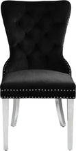 Load image into Gallery viewer, Carmen Black Velvet Dining Chair
