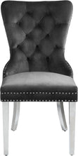 Load image into Gallery viewer, Carmen Grey Velvet Dining Chair
