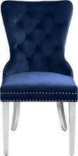 Load image into Gallery viewer, Carmen Navy Velvet Dining Chair

