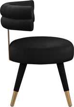 Load image into Gallery viewer, Fitzroy Black Velvet Dining Chair
