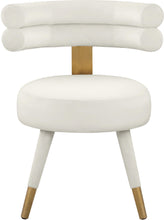 Load image into Gallery viewer, Fitzroy Cream Velvet Dining Chair
