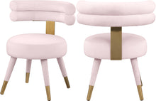 Load image into Gallery viewer, Fitzroy Pink Velvet Dining Chair image
