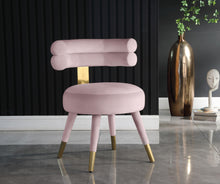 Load image into Gallery viewer, Fitzroy Pink Velvet Dining Chair
