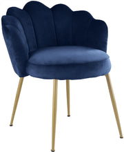 Load image into Gallery viewer, Claire Navy Velvet Dining Chair
