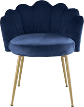 Load image into Gallery viewer, Claire Navy Velvet Dining Chair
