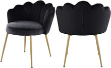 Load image into Gallery viewer, Claire Black Velvet Dining Chair image
