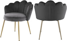 Load image into Gallery viewer, Claire Grey Velvet Dining Chair
