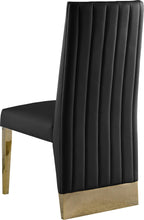 Load image into Gallery viewer, Porsha Black Faux Leather Dining Chair
