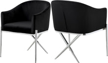 Load image into Gallery viewer, Xavier Black Velvet Dining Chair image
