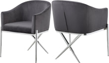 Load image into Gallery viewer, Xavier Grey Velvet Dining Chair image
