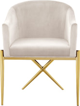 Load image into Gallery viewer, Xavier Cream Velvet Dining Chair
