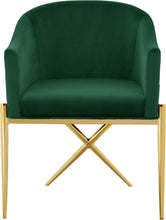 Load image into Gallery viewer, Xavier Green Velvet Dining Chair
