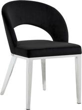Load image into Gallery viewer, Roberto Black Velvet Dining Chair
