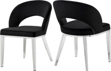 Load image into Gallery viewer, Roberto Black Velvet Dining Chair image
