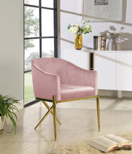 Load image into Gallery viewer, Xavier Pink Velvet Dining Chair
