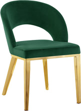 Load image into Gallery viewer, Roberto Green Velvet Dining Chair
