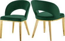 Load image into Gallery viewer, Roberto Green Velvet Dining Chair image
