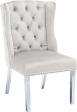 Load image into Gallery viewer, Suri Cream Velvet Dining Chair
