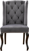 Load image into Gallery viewer, Suri Grey Velvet Dining Chair
