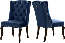 Load image into Gallery viewer, Suri Navy Velvet Dining Chair image

