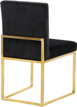 Load image into Gallery viewer, Giselle Black Velvet Dining Chair
