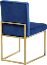 Load image into Gallery viewer, Giselle Navy Velvet Dining Chair
