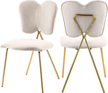 Load image into Gallery viewer, Angel Cream Velvet Dining Chair image
