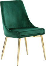 Load image into Gallery viewer, Karina Green Velvet Dining Chair
