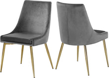 Load image into Gallery viewer, Karina Grey Velvet Dining Chair image
