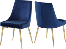Load image into Gallery viewer, Karina Navy Velvet Dining Chair image
