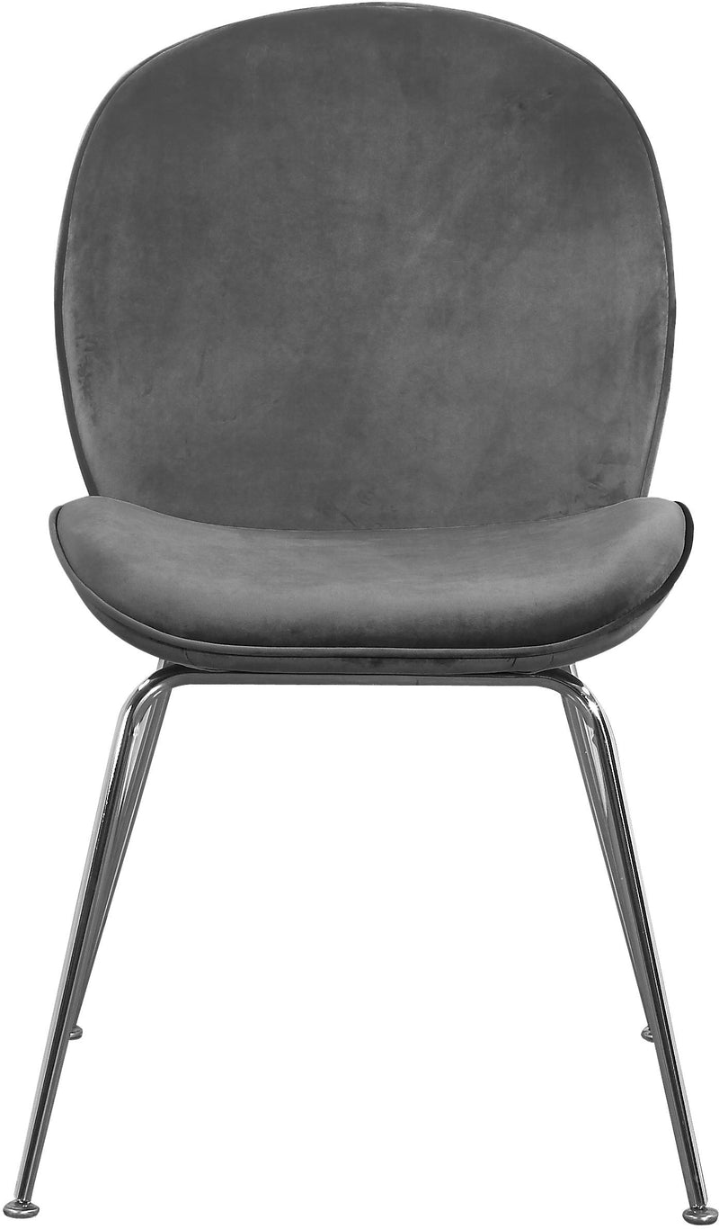 Paris Grey Velvet Dining Chair