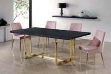 Load image into Gallery viewer, Karina Pink Velvet Dining Chair
