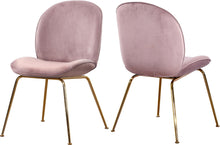 Load image into Gallery viewer, Paris Pink Velvet Dining Chair image
