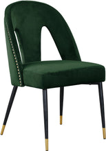 Load image into Gallery viewer, Akoya Green Velvet Dining Chair
