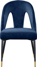 Load image into Gallery viewer, Akoya Navy Velvet Dining Chair
