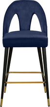 Load image into Gallery viewer, Akoya Navy Velvet Stool
