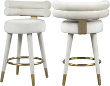 Load image into Gallery viewer, Fitzroy Cream Velvet Counter Stool image
