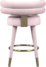 Load image into Gallery viewer, Fitzroy Pink Velvet Counter Stool

